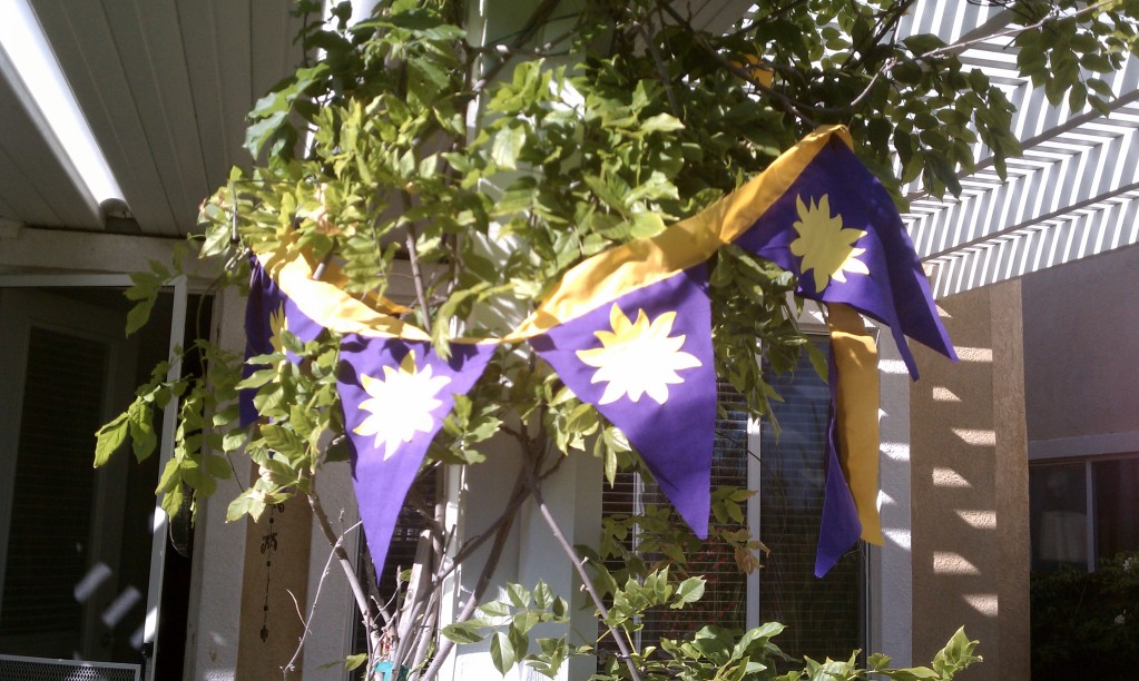 Tangled Decorations: Up Close! Sun Bunting “Pennant” Flags